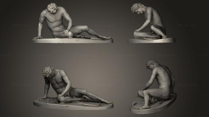 Statues antique and historical (The Dying Gaul, STKA_1027) 3D models for cnc